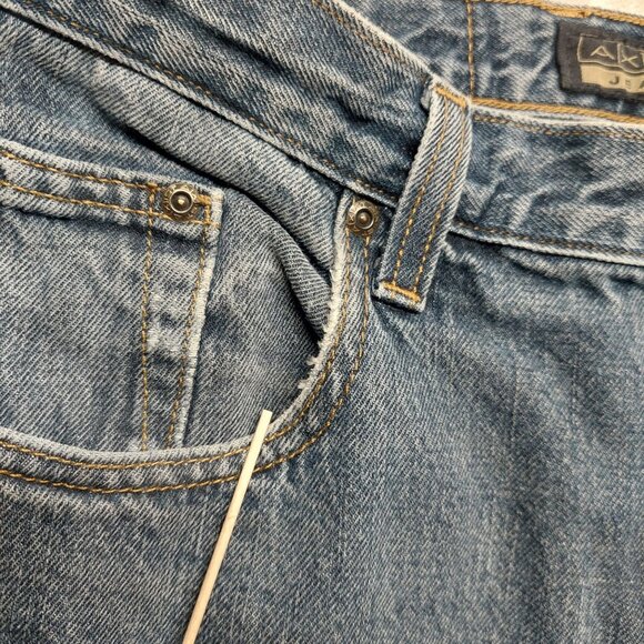 Axist Mens Blue Denim Jeans 33x32 Relaxed Fit Straight Leg 100% Cotton - Picture 9 of 13